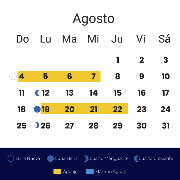 Calendario Aguajes 2024-08