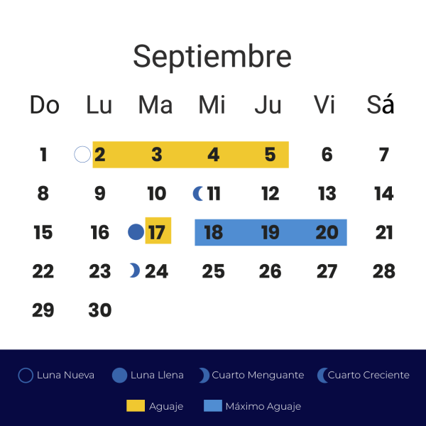 Calendario Aguajes 2024-09